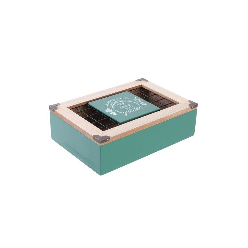 BOITE A THE COUVERCLE GRILLAGE LITTLE MARKET M12