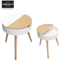 TABLE COFFRE BLANC
