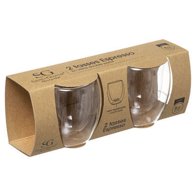 2 TASSES ESPRESSO DOUBLE PAROI