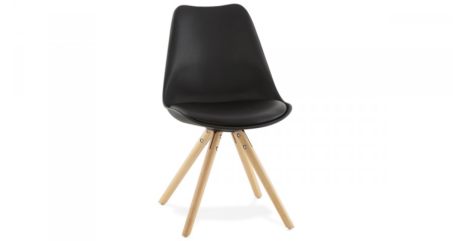 CHAISE REMBOUREE NOIRE NEW
