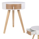 TABLE DECHEVET NORA BLANCHE 35 x 35 x 46.5