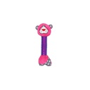 PELUCHE CHIEN ROSE COU EN PLASTIQUE M12