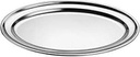 ASSIETTE OVALE EN INOX