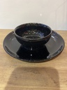 ASSIETTE NOIRE FUMEE