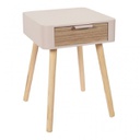 CHEVET 1 TIROIR EN BOIS ROSE